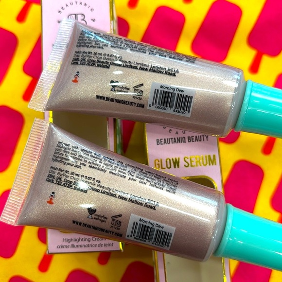 Brand New Set of 2 Beautaniq Beauty Glow Serum Highlighting Cream Morning Dew - Picture 10 of 12